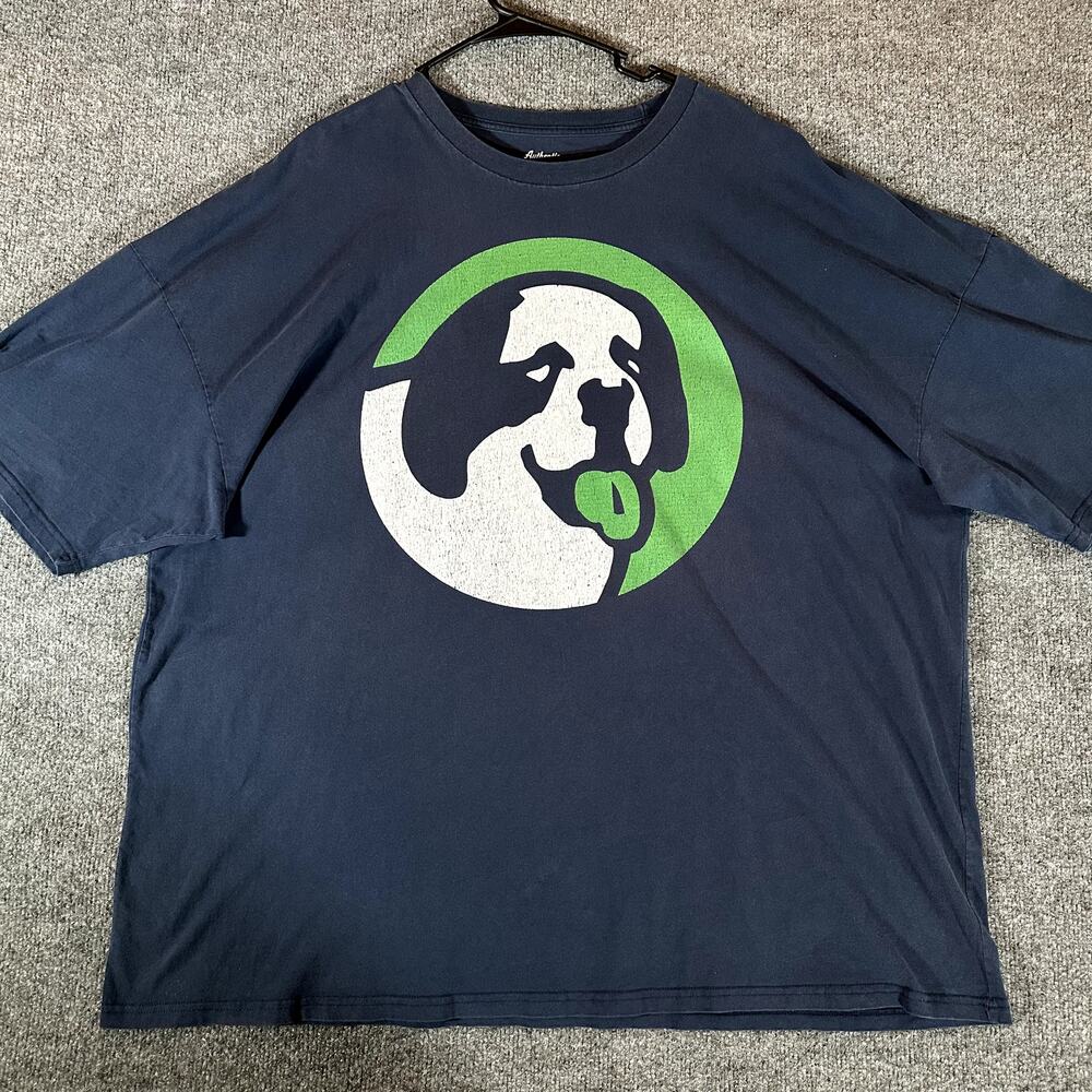 Big Dogs Men’s 4XL Navy Blue Large Dog Logo Graphic T Shirt Big Tall Cotton